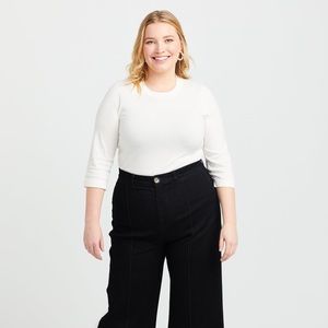 NWT Brass Spring Top - White